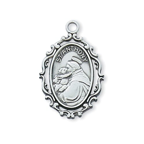 Sterling Silver St. Anthony Pendant