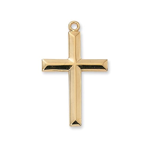 Gold over Sterling Cross Pendant