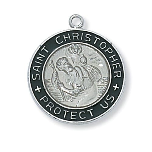 Sterling Silver St. Christopher Pendant