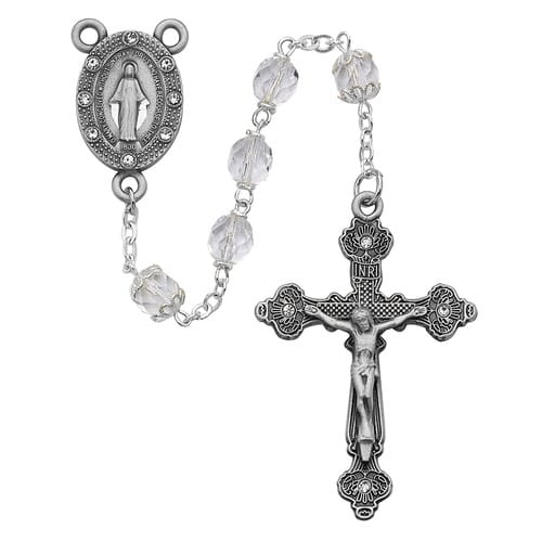 Clear Glass Rosary