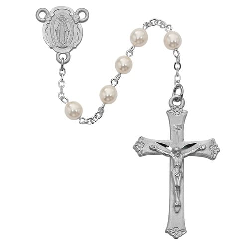 Pearlized Glass Rosary