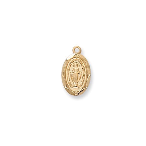 Gold on Sterling Miraculous Baby Pendant