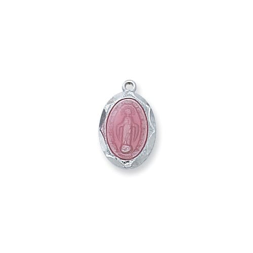 Sterling Pink Miraculous Baby Pendant