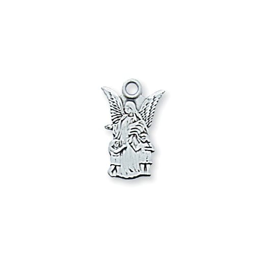 Sterling Guardian Angel Baby Pendant