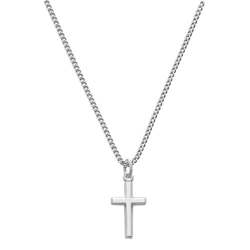 Sterling Cross on Baby Chain