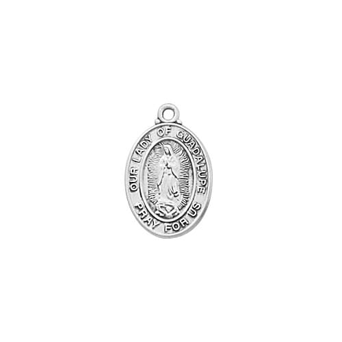 Sterling Guadalupe Baby Pendant