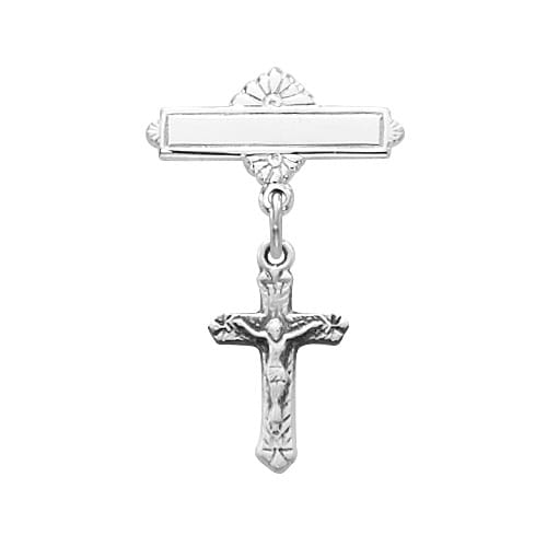 Sterling Crucifix Baby Pin