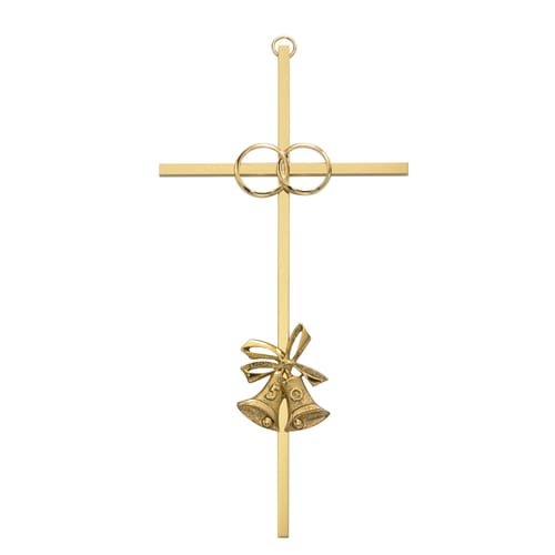 50th Anniversary Brass Cross 8&quot;