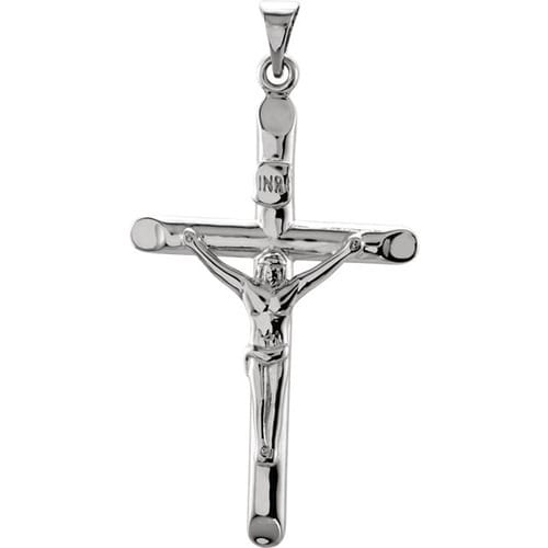 Sterling Silver Crucifix Pendant 35X22