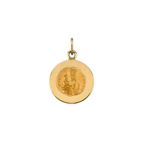 14kt Yellow Gold 12mm Round St. Anne de Beau Pre Medal