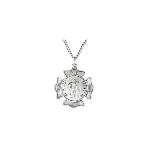 Sterling Silver 16.75mm St. Florian 18