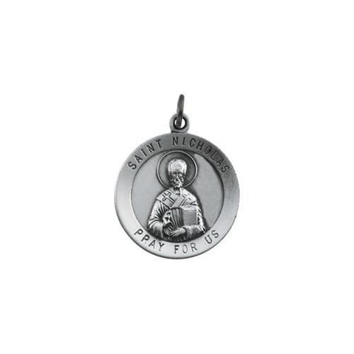 Sterling Silver 18.25mm St. Nicholas Medal