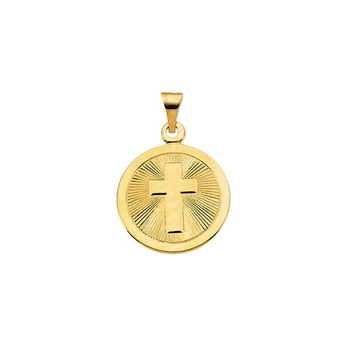 14kt Yellow Gold 19mm Confirmation Medal