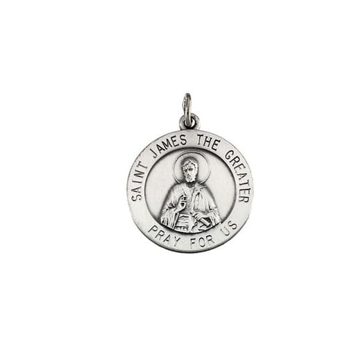 Sterling Silver 18.5mm St. James Medal