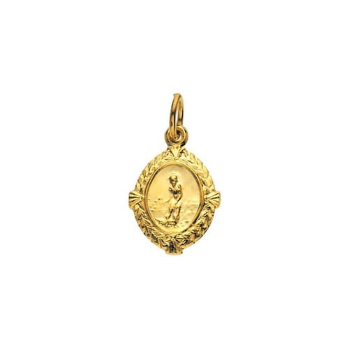 14kt Yellow Gold 12x9mm St. Lazarus Medal