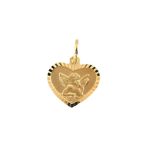 14kt Yellow Gold 9x12mm Angel Pendant