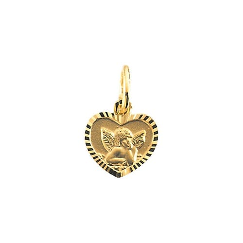 14kt Yellow Gold 7x8mm Angel Pendant