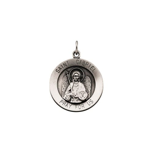 Sterling Silver 18.5mm St. Gabriel Medal