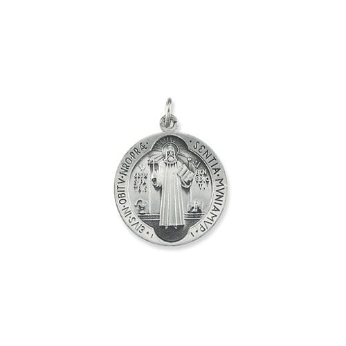 Sterling Silver 18.5mm St. Benedict Medal