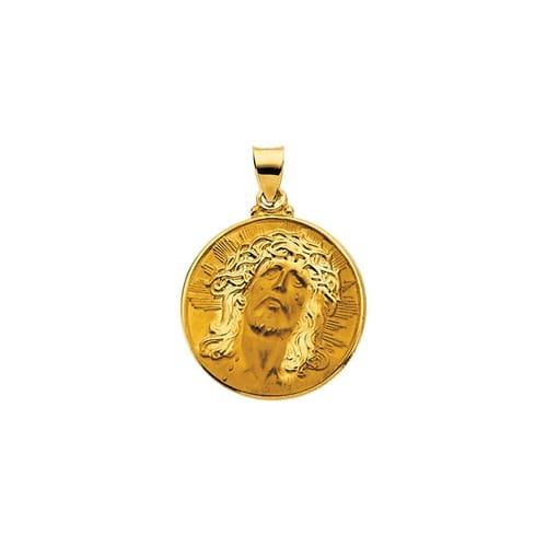 14kt Yellow Gold Face of Jesus (Ecce Homo) Pendant