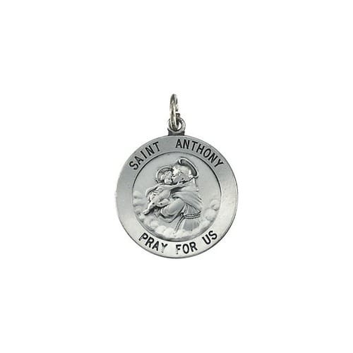 Sterling Silver 22mm St. Anthony Medal