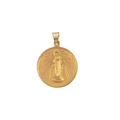 18kt Yellow 24.5mm Miraculous Medal