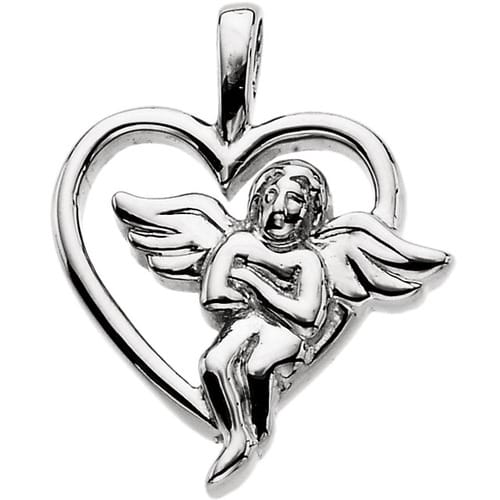 14kt Yellow Angel Heart Pendant