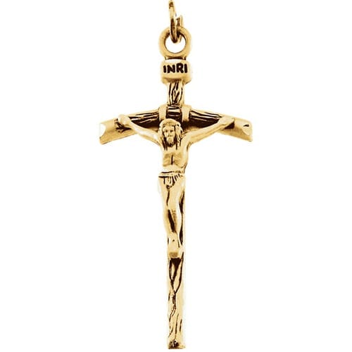 14kt Yellow 23x14mm Crucifix Pendant