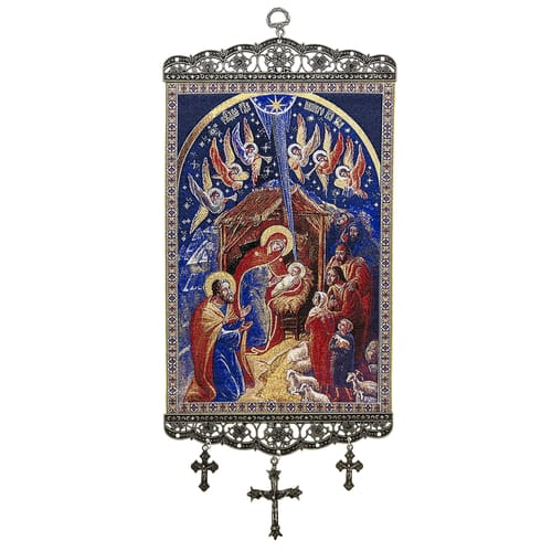 Nativity of Christ Icon Tapestry