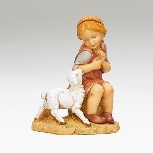 Fontanini Nativity Seated Shepherdess