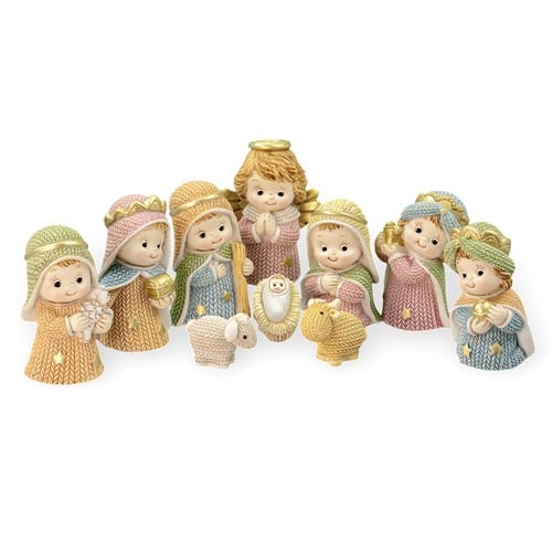 Yarn Look Nativity Set -10pc