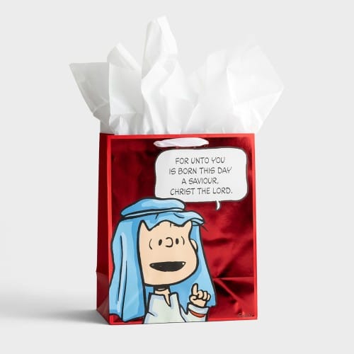 Christmas Pageant Peanuts Large Christmas Gift Bag