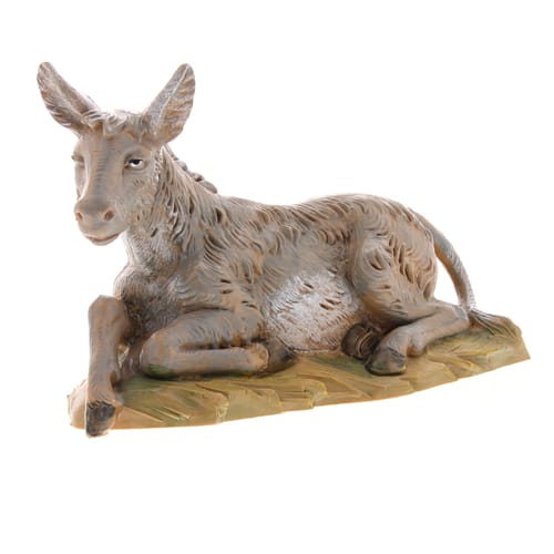 Fontanini Seated Donkey Nativity Figurine 5&quot; Scale