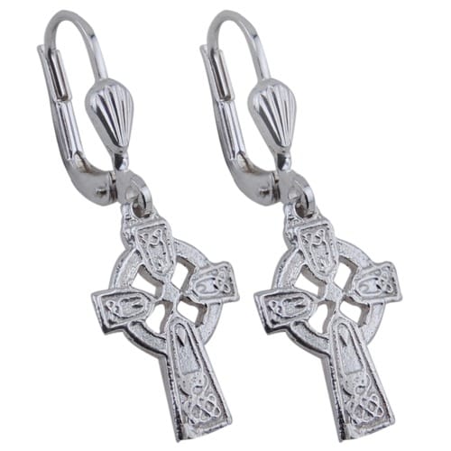 Sterling Silver Celtic Cross Drop Earrings The Catholic Company Sterling Silver Celtic Cross Drop Earrings