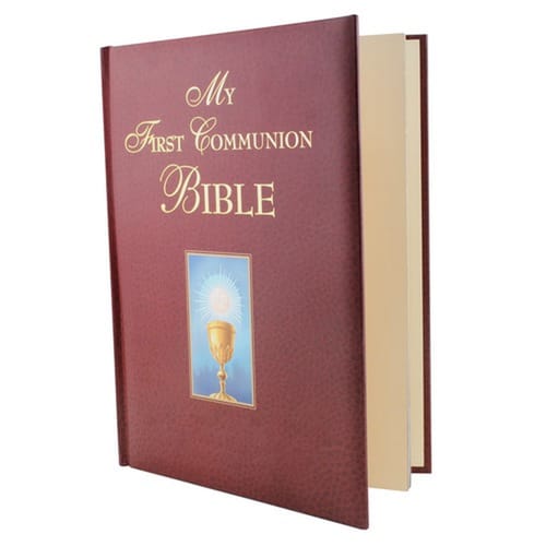 My First Communion Bible - Burgundy