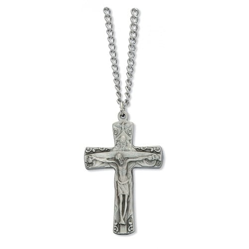 Trinity Cross Necklace with Prayer Card