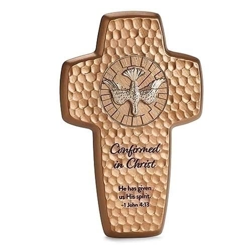 Confirmation Hammered Texture Wall Cross - 7.5&quot;