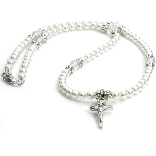 Swarovski Crucifix Necklace For Girls