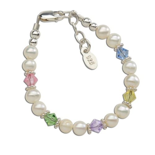 Swarovski Crystal & Pearl Baby Bracelet