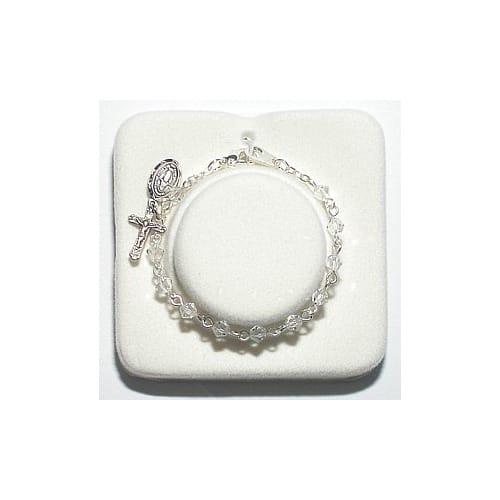 Crystal Baby Rosary Bracelet - 4MM