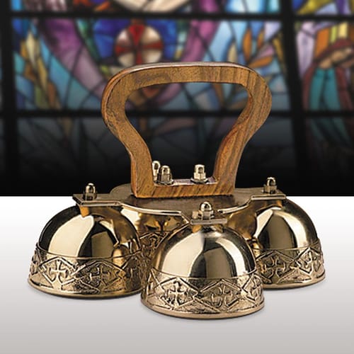 4-Bell Embossed Altar Bells | The Catholic Company