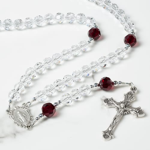 January Birthstone Rosary