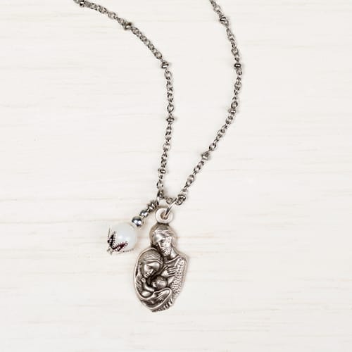 Holy Family Ball Chain Necklace