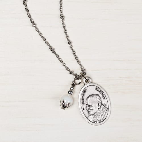 St. John Paul II Ball Chain Necklace