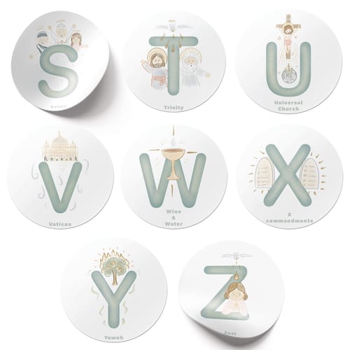 Catholic Alphabet Stickers