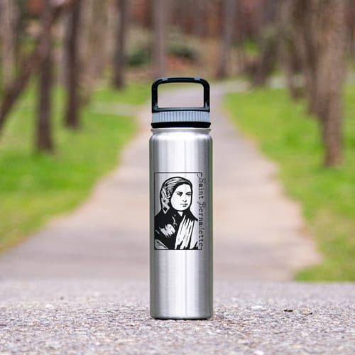 Personalized St Bernadette Vacuum Water Bottle