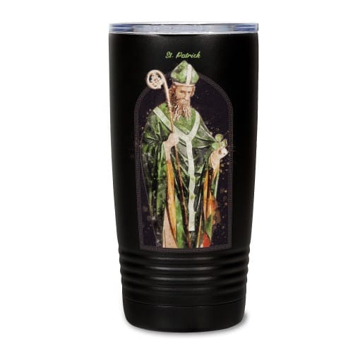 St. Patrick Black Insulated Tumbler