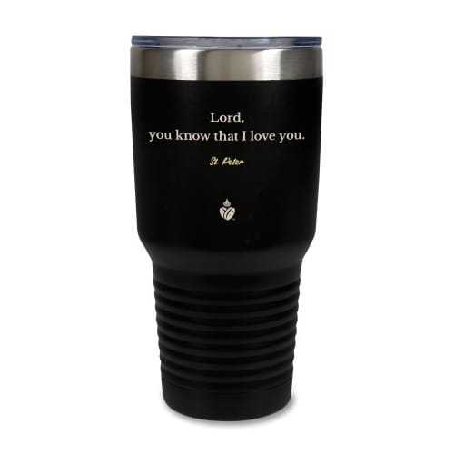 St. Peter Quote Black Tumbler