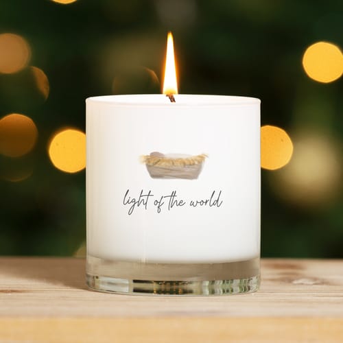 Light of the World Christmas Candle