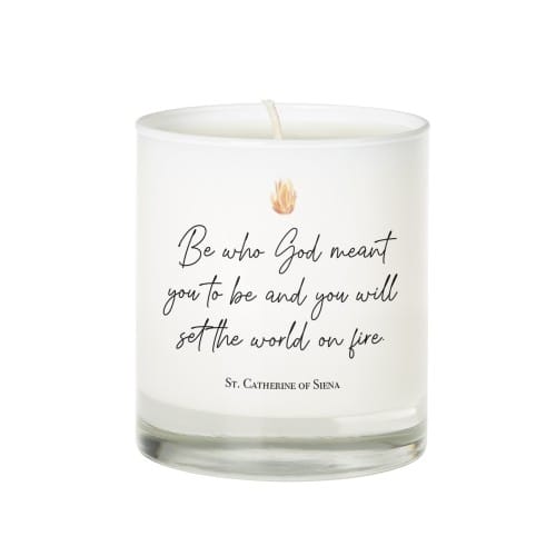 St. Catherine of Siena &quot;World on Fire&quot; Candle